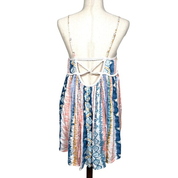 Anthropologie RAGA flamingo tie dye mini dress sz S - Picture 3 of 9